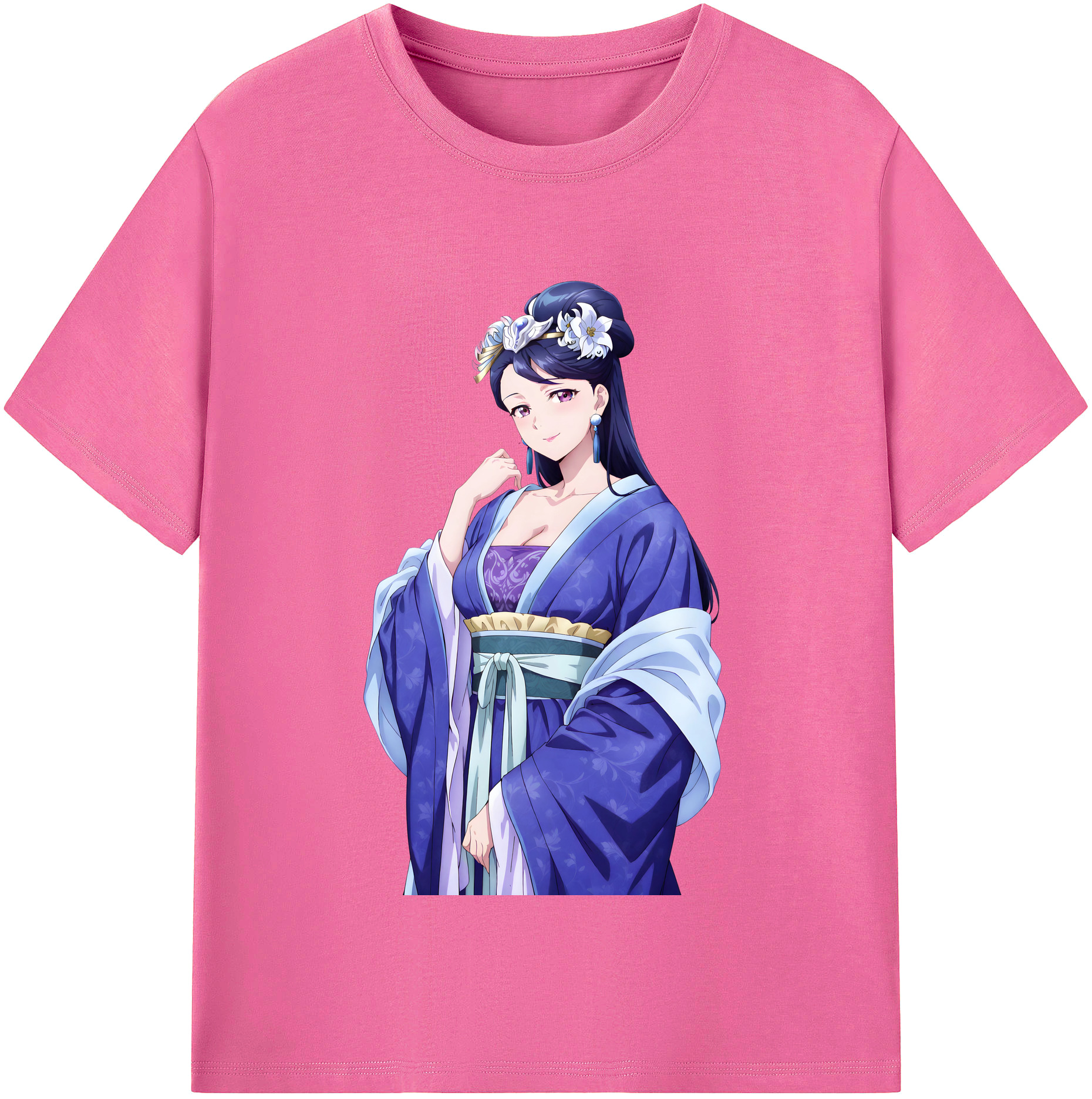 （画像用） 薬屋のひとりごと The Apothecary Diaries レディースカジュアルプリントTシャツ（綿100％）